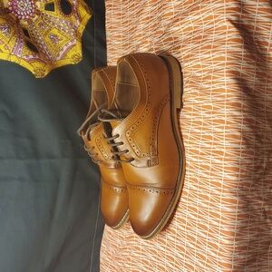 Stacy Adams Boys Classic Brown Leather Men's Dress Shoes